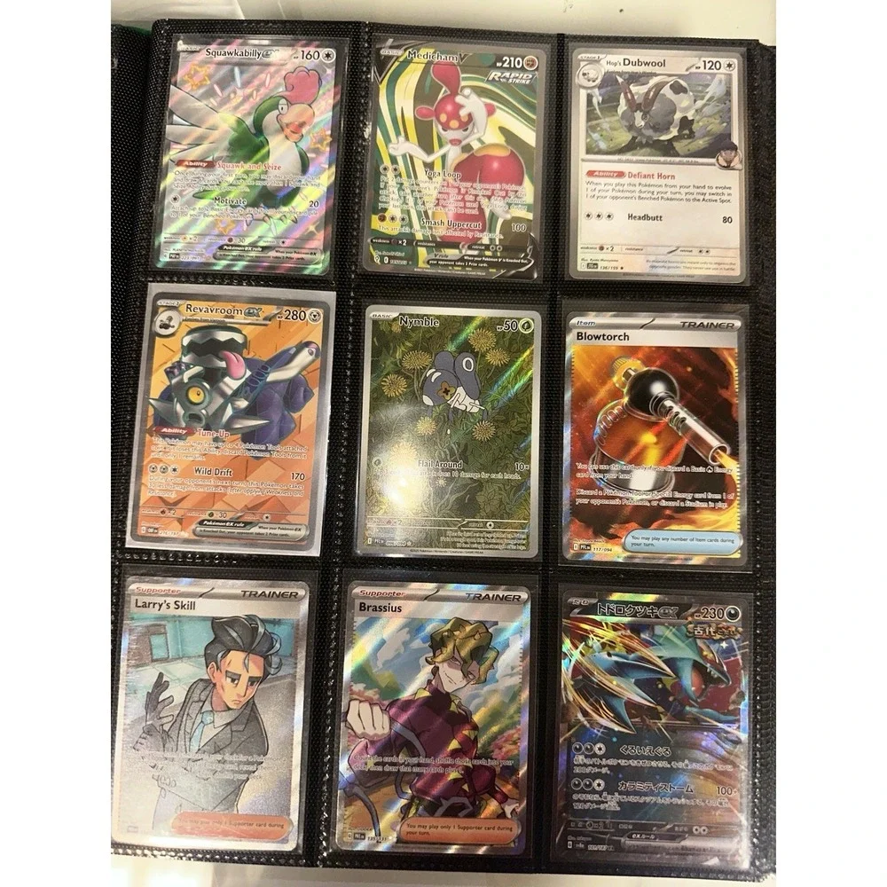 48 near mint pokemon cards mega lucario, irs, full arts, yuka morii mimikyu NM‎